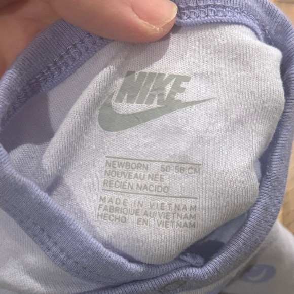 Nike Purple One Piece Footies with Lavender Accents - Picture 5 of 5